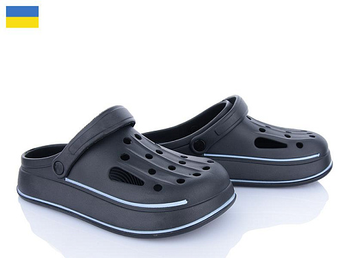 Кроксы Golden Lion E252 чорний в магазине Фонтан Обуви