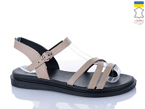 Босоножки Sali 1101-1 капучино чор-п. в магазине Фонтан Обуви