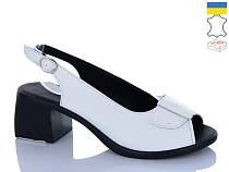 Босоножки Sali 151 білий чор-п. в магазине Фонтан Обуви