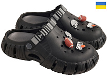 Кроксы Rai Shoes DS012 чорний в магазине Фонтан Обуви