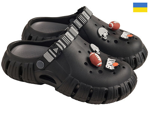 Кроксы Rai Shoes DS012 чорний в магазине Фонтан Обуви