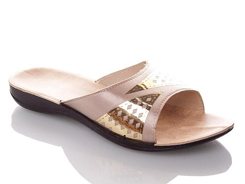 Шлепанцы Gurkem W26-7149 beige в магазине Фонтан Обуви