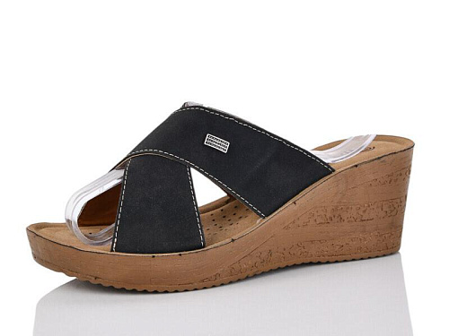 Шлепанцы Gurkem 336556 чорний в магазине Фонтан Обуви