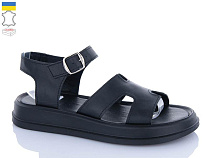 Босоножки Garti 2194 чорний шкіра в магазине Фонтан Обуви