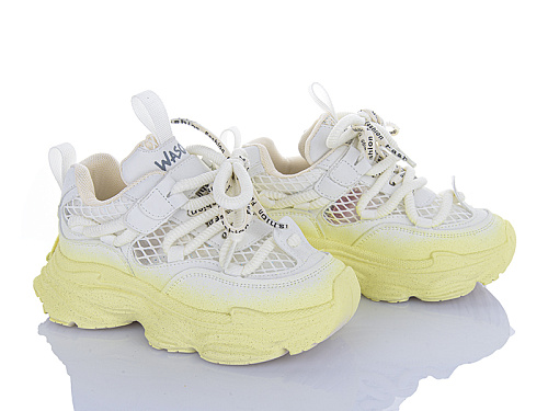 Кроссовки Clibee D86609-1 white-yellow в магазине Фонтан Обуви