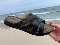 Шлепанцы Demur MKB6117 black в магазине Фонтан Обуви