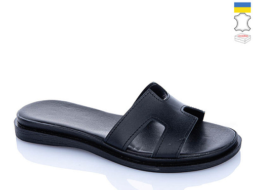Шлепанцы Sali 501 чорний к чор-п. в магазине Фонтан Обуви
