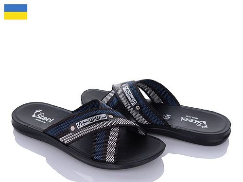 Шлепанцы Demur TRK 007 black-grey-blue new в магазине Фонтан Обуви