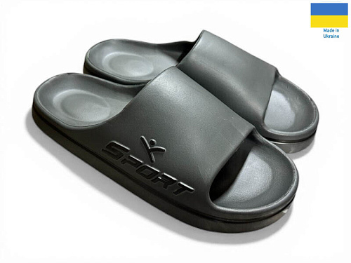 Шлепанцы Rai Shoes 403 графіт в магазине Фонтан Обуви