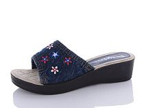 Шлепанцы Sali One Ж78 синій в магазине Фонтан Обуви