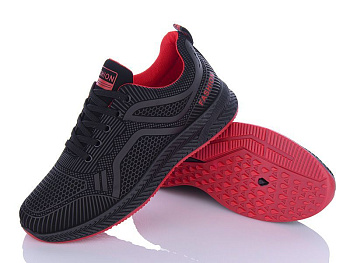 Кроссовки Violeta 197-142 black-red в магазине Фонтан Обуви