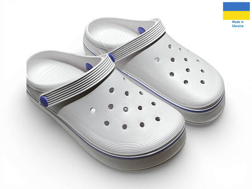 Кроксы Rai Shoes 419 білий в магазине Фонтан Обуви