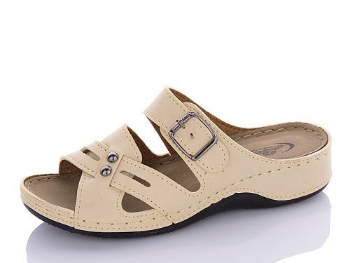 Шлепанцы Lorin L476 св.бежевий в магазине Фонтан Обуви