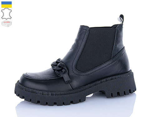 Ботинки Aba 205 чорний в магазине Фонтан Обуви