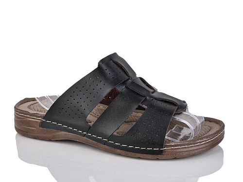 Шлепанцы Demur 2002-1 чорний в магазине Фонтан Обуви