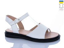 Босоножки Sali 508 білий чор-п. в магазине Фонтан Обуви