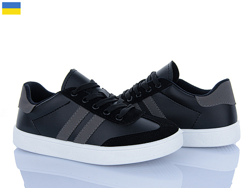 Кроссовки Львов База B&R 603 чорний-сірий в магазине Фонтан Обуви