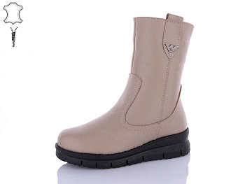 Ботинки Qq Shoes 241B beige в магазине Фонтан Обуви