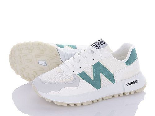 Кроссовки Violeta 150-5-150-25 white-green в магазине Фонтан Обуви