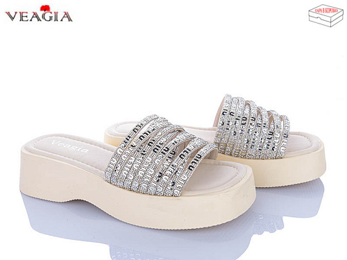 Шлепанцы Veagia-Ada N17 beige в магазине Фонтан Обуви