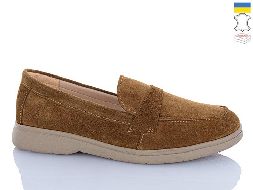 Туфли Sali A2-1 camel з беж-п. в магазине Фонтан Обуви