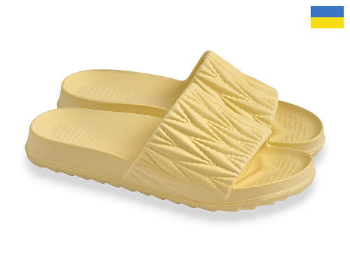 Шлепанцы Rai Shoes ДС81 св.жовтий в магазине Фонтан Обуви