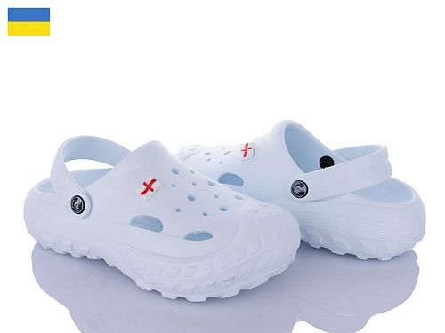 Кроксы Dago Крокси 058 білий в магазине Фонтан Обуви