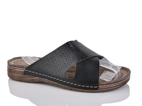 Шлепанцы Demur 2003-1 чорний в магазине Фонтан Обуви