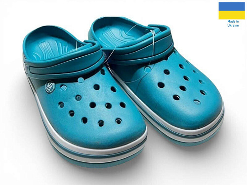 Кроксы Rai Shoes 418 аква в магазине Фонтан Обуви