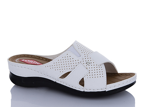 Шлепанцы Sali One 5430 білий в магазине Фонтан Обуви