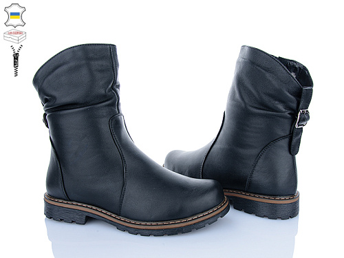 Ботинки Mona Liza 165-1 чорний батал в магазине Фонтан Обуви