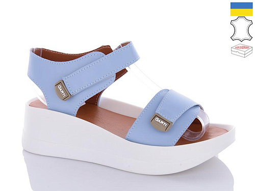 Босоножки Garti 0196 блакитний шкіра в магазине Фонтан Обуви