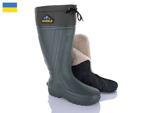 Сапоги Progress Прогрес СМ801 зелений в магазине Фонтан Обуви