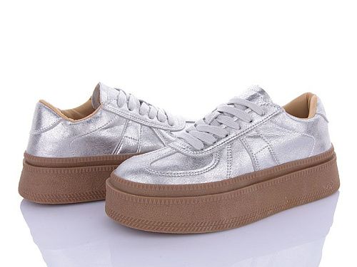 Кроссовки Violeta 197-185 silver в магазине Фонтан Обуви