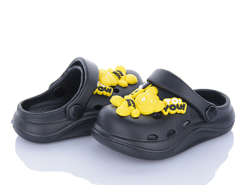 Кроксы Soylu KR01-2 black в магазине Фонтан Обуви