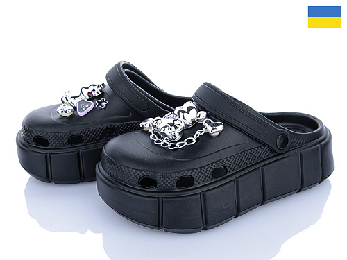 Кроксы Roks 152-024 чорний в магазине Фонтан Обуви