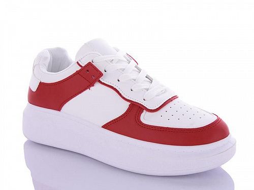 Кроссовки No Brand BK61 white-red в магазине Фонтан Обуви