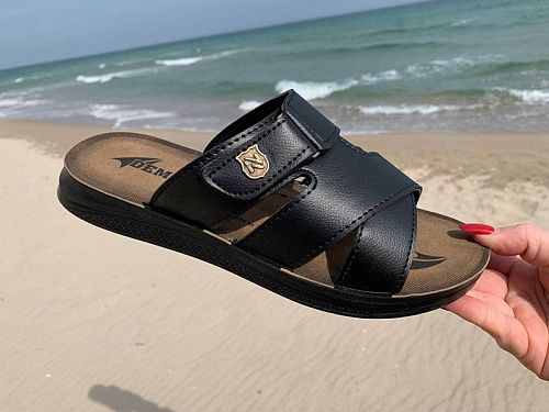 Шлепанцы Demur MKB6111 black в магазине Фонтан Обуви