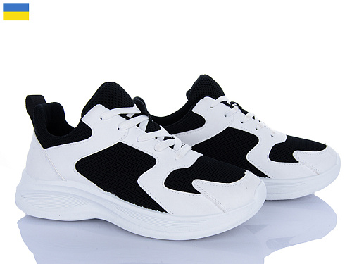 Кроссовки Lvovbaza B&R 236 чор-білий в магазине Фонтан Обуви