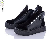 Ботинки Мрія 235 чорний замш в магазине Фонтан Обуви