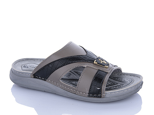 Шлепанцы Oskar 01-40 сірий в магазине Фонтан Обуви
