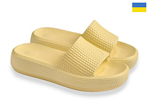 Шлепанцы Rai Shoes ДС78 св.жовтий в магазине Фонтан Обуви