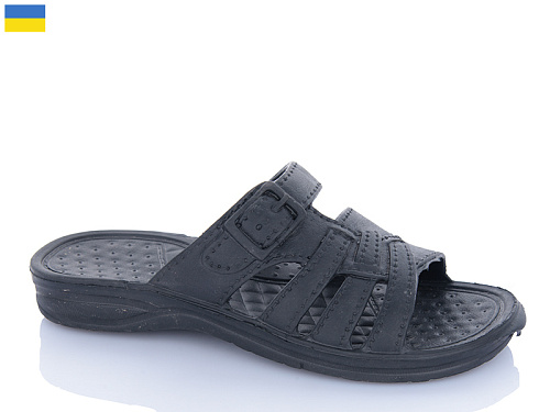 Шлепанцы Успіх Krok C29 чорний в магазине Фонтан Обуви