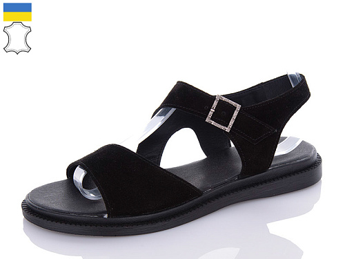 Босоножки Sali 58 чорний з батал в магазине Фонтан Обуви