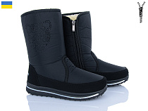 Дутики Paolla 3106 чорний в магазине Фонтан Обуви