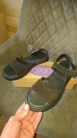 Босоножки 2514 чорний замш в магазине Фонтан Обуви