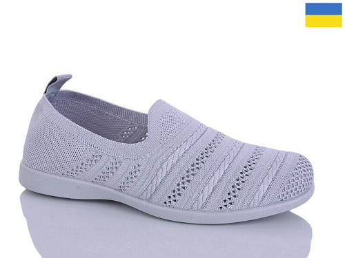 Слипоны Demur 6710 сірий в магазине Фонтан Обуви