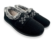 Тапочки Rai Shoes 2210 чорний в магазине Фонтан Обуви