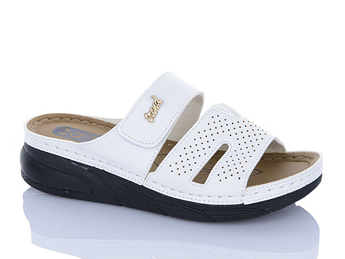 Шлепанцы Sali One 108-1 білий в магазине Фонтан Обуви