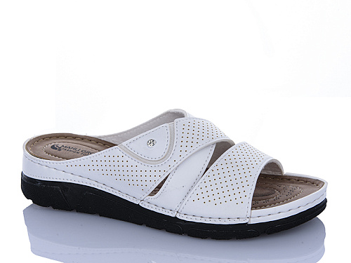 Шлепанцы Sali One 203-11 білий в магазине Фонтан Обуви